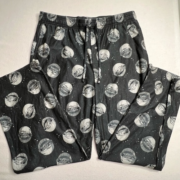 Star‎ Wars Men's Baby Yoda Mandalorian Pajama Pant Size XL - Picture 1 of 9